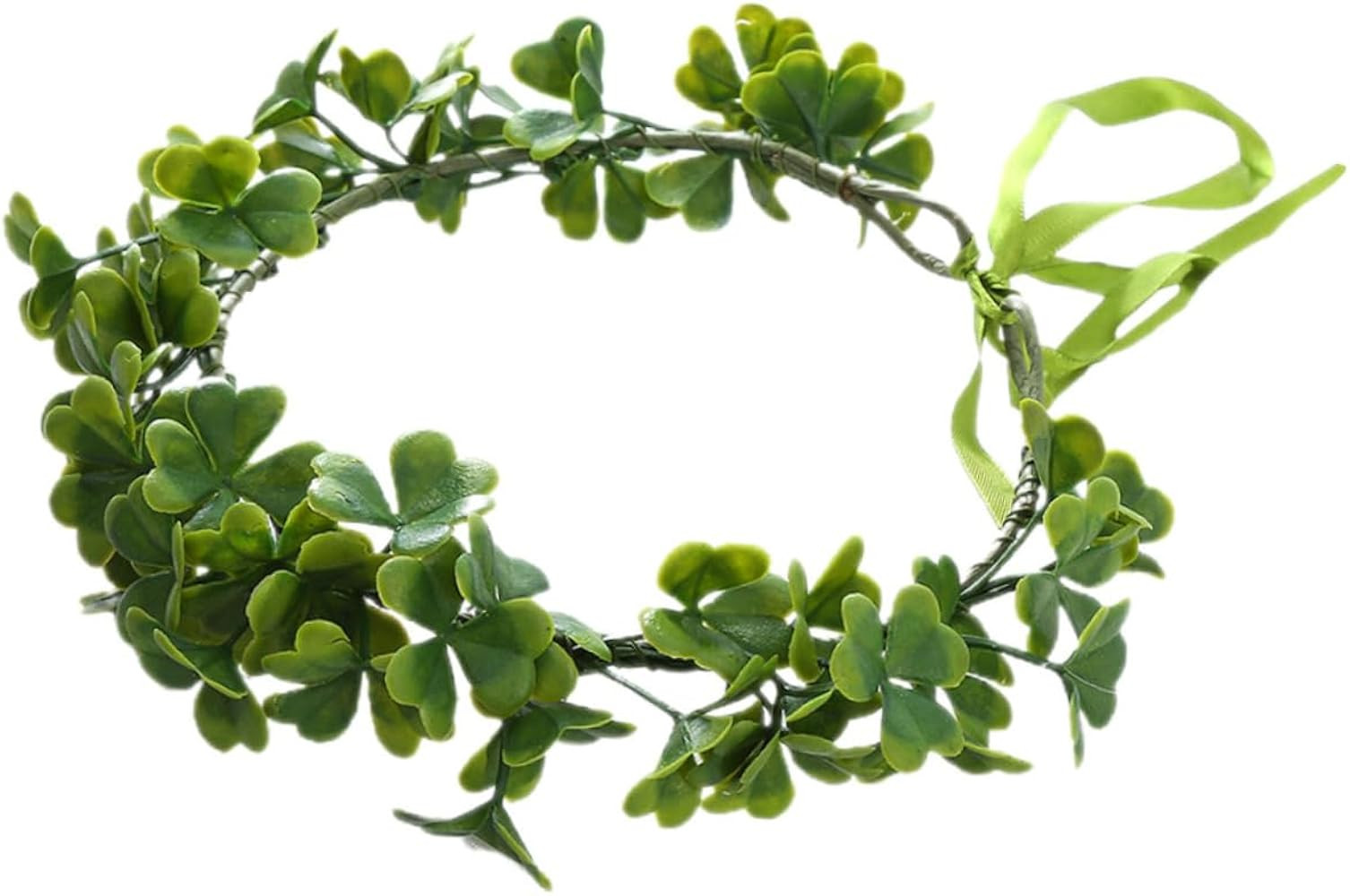 Wreath Shamrock Headpiece Shamrock Tiara Crown Shamrock Wreath Green Leaf Crown Fairy Crowns for ... | Amazon (US)