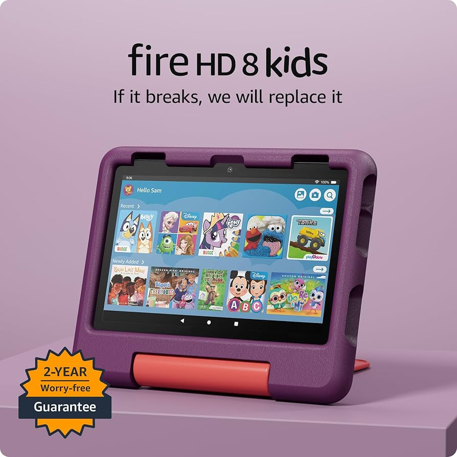 Amazon Fire HD 8 Kids tablet (newest model), ages 3-7 | 3GB memory, bright 8" HD screen. Includes... | Amazon (US)