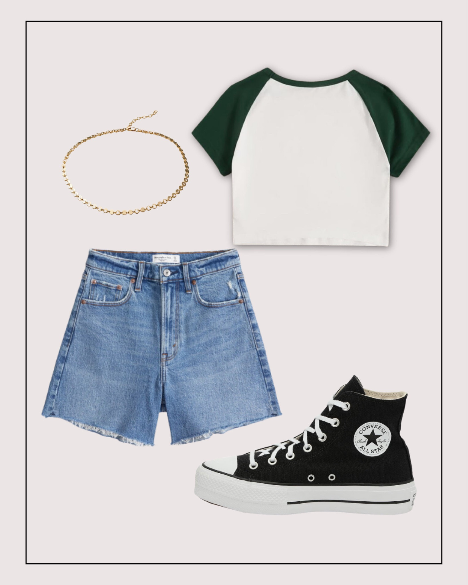 Green Baseball baby tee outfit💚

#LTKSummerSales #LTKFindsUnder100