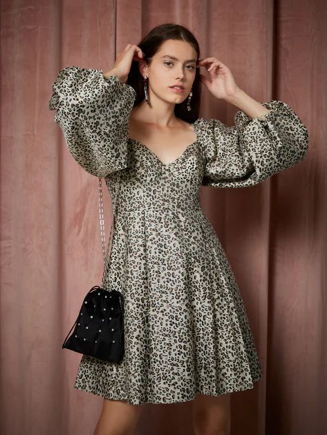 Tempo Leopard Jacquard Dress | Sister Jane (UK)