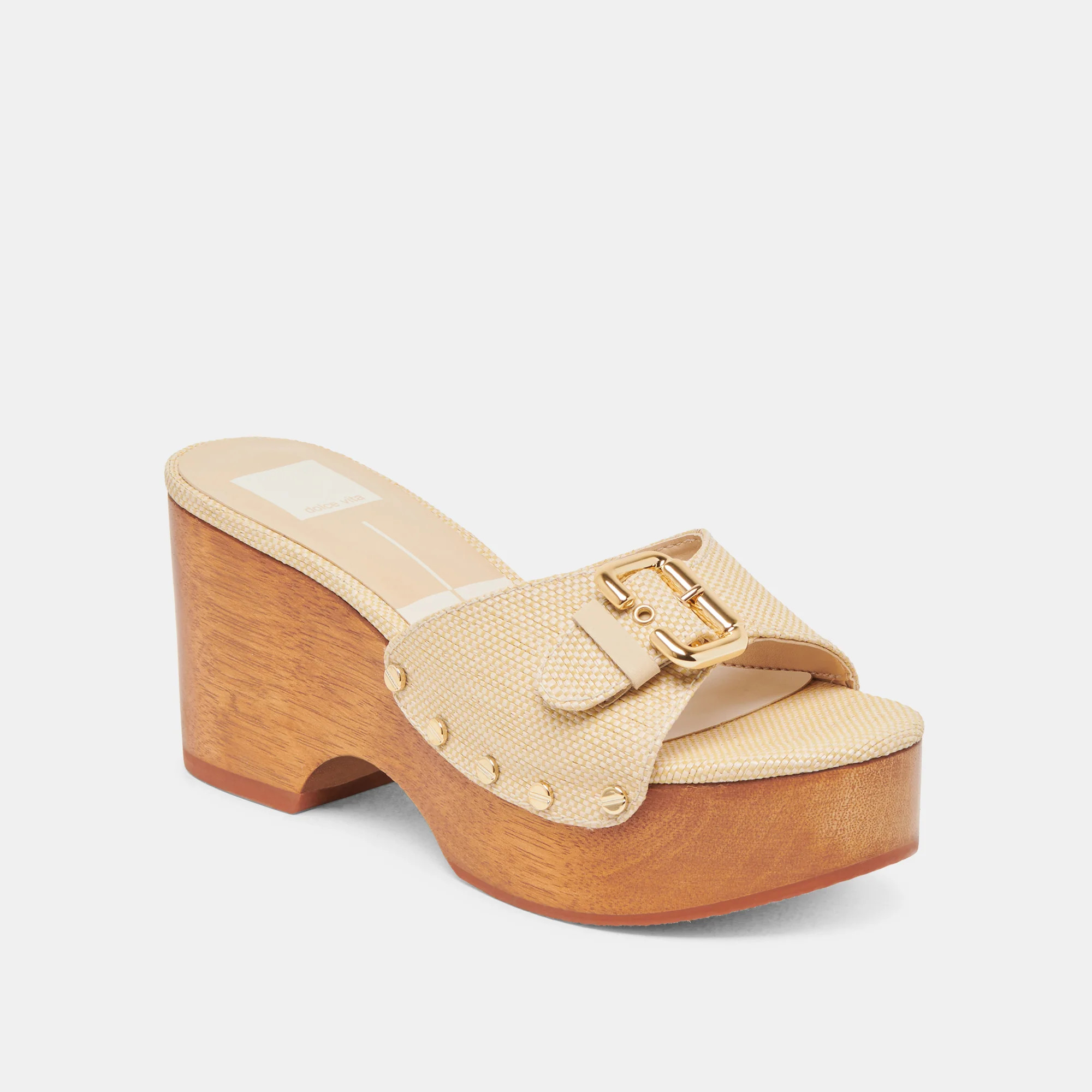 YALAH HEELS LT NATURAL RAFFIA | DolceVita.com