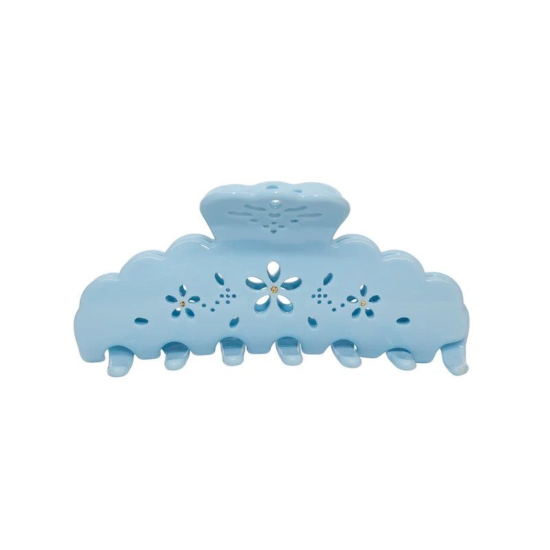 Big Effing Clip in Blue Fleur Eyelet | Emi Jay