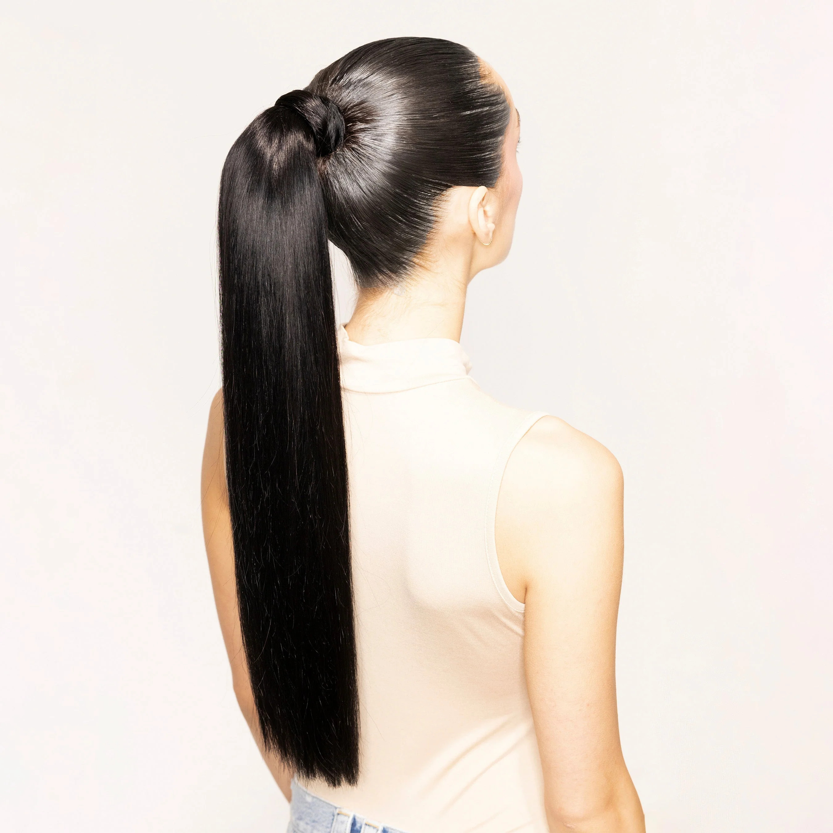 "The Ponytail" 2.0 by Bellami x Andrew Fitzsimons, Jet Black - BELLAMI Hair | Bellami Hair