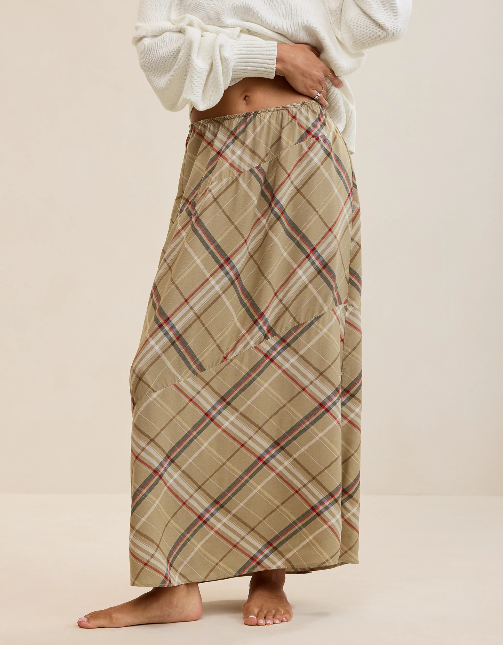 Aerie Happy & Drapey Maxi Skirt | Aerie
