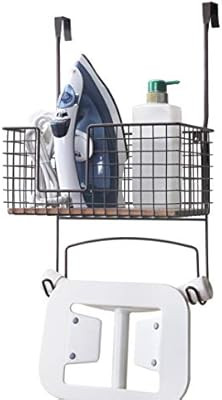 Amazon.com: SunnyPoint Metal Wall Mount/Over The Door Ironing Board Holder with Large Storage Bas... | Amazon (US)