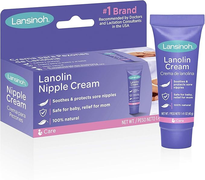 Lansinoh Lanolin Nipple Cream for Breastfeeding, 1.41 Ounces | Amazon (US)