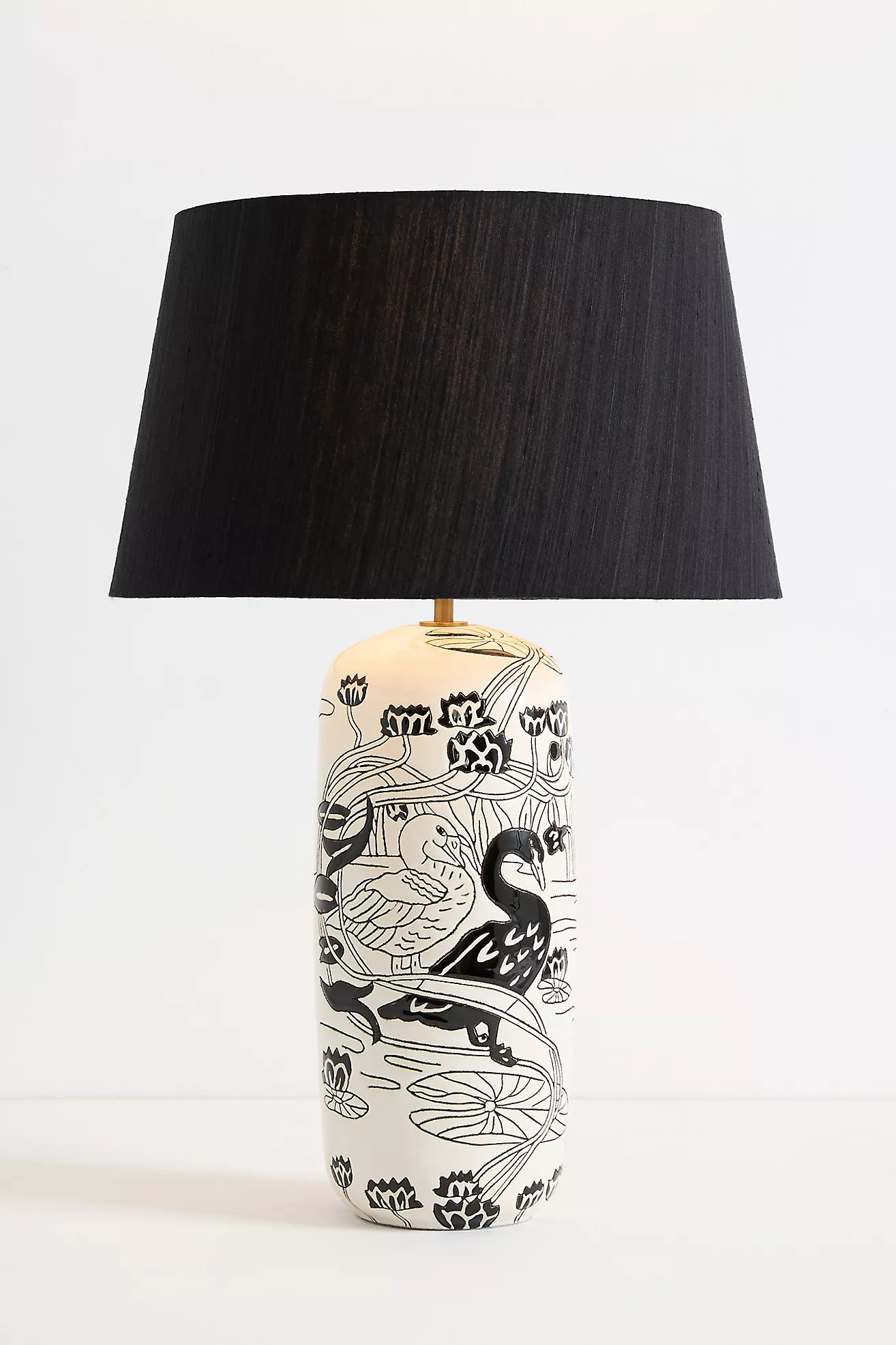 Black Swan Ceramic Table Lamp | Anthropologie (US)
