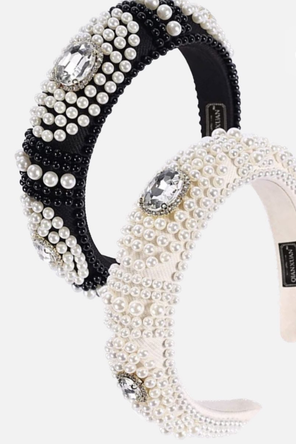 Rhinestone and pearl bling headbands. Tiara headband. Blair Waldorf headband 