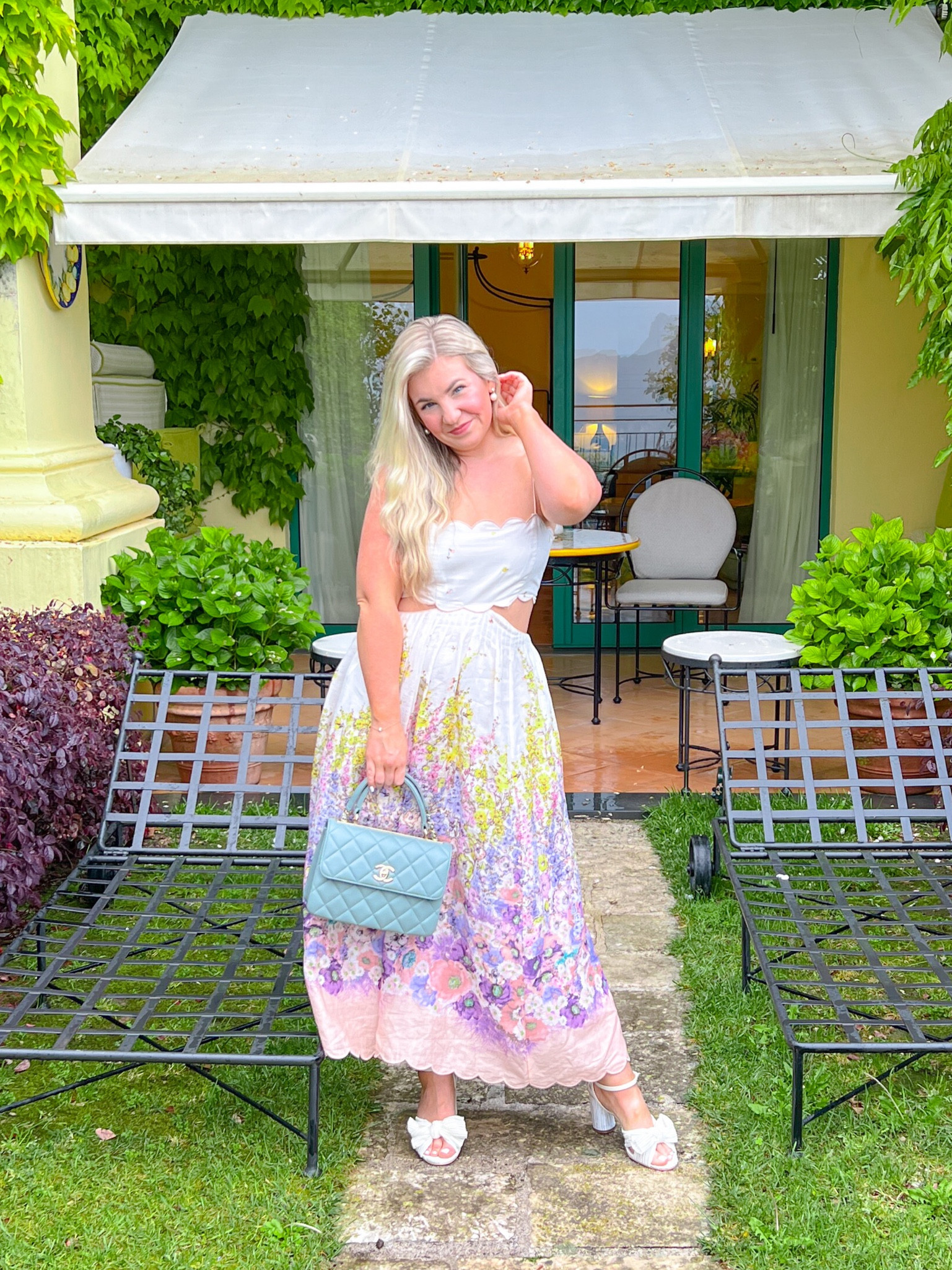 Honeymoon Floral MIDI Dress #LTKwedding #LTKhoneymoon 