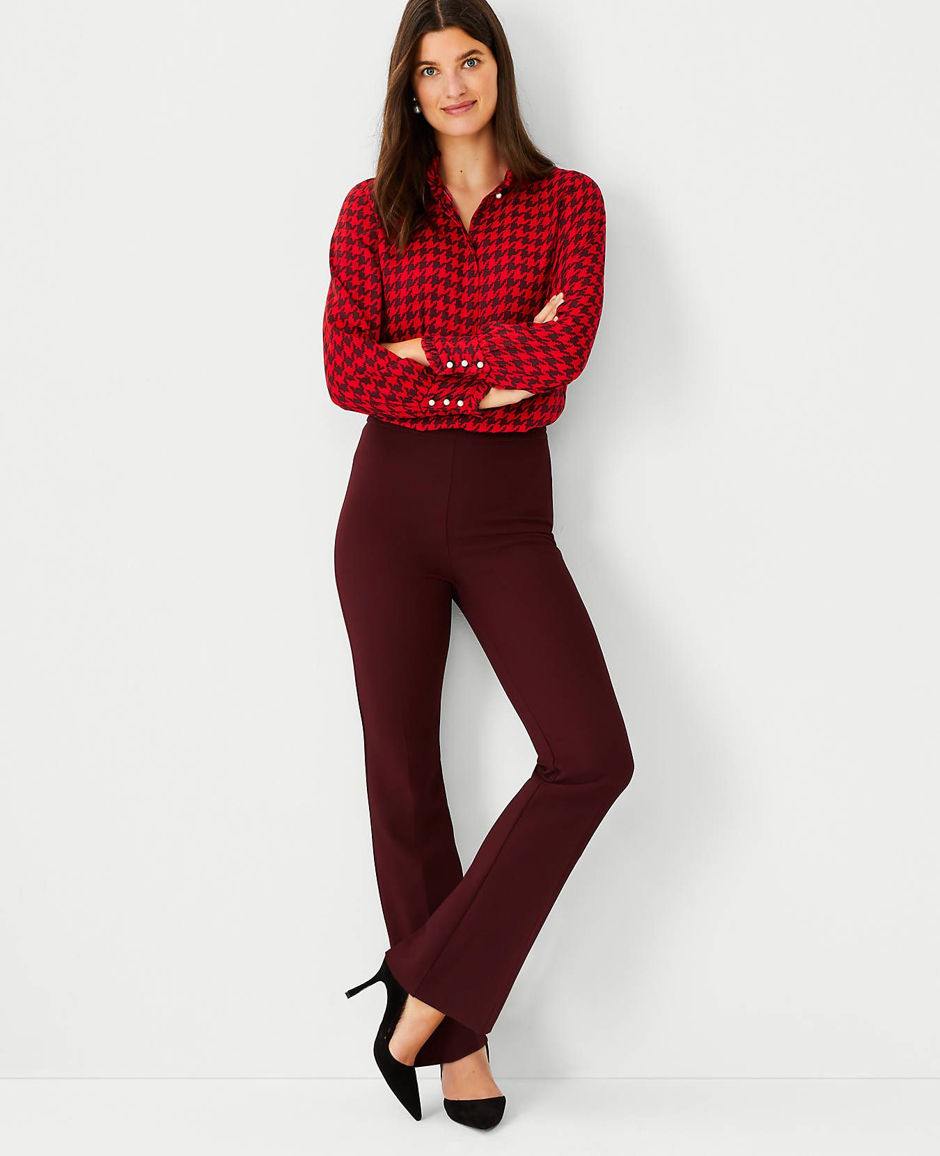 The High Rise Side Zip Trouser Pant | Ann Taylor (US)