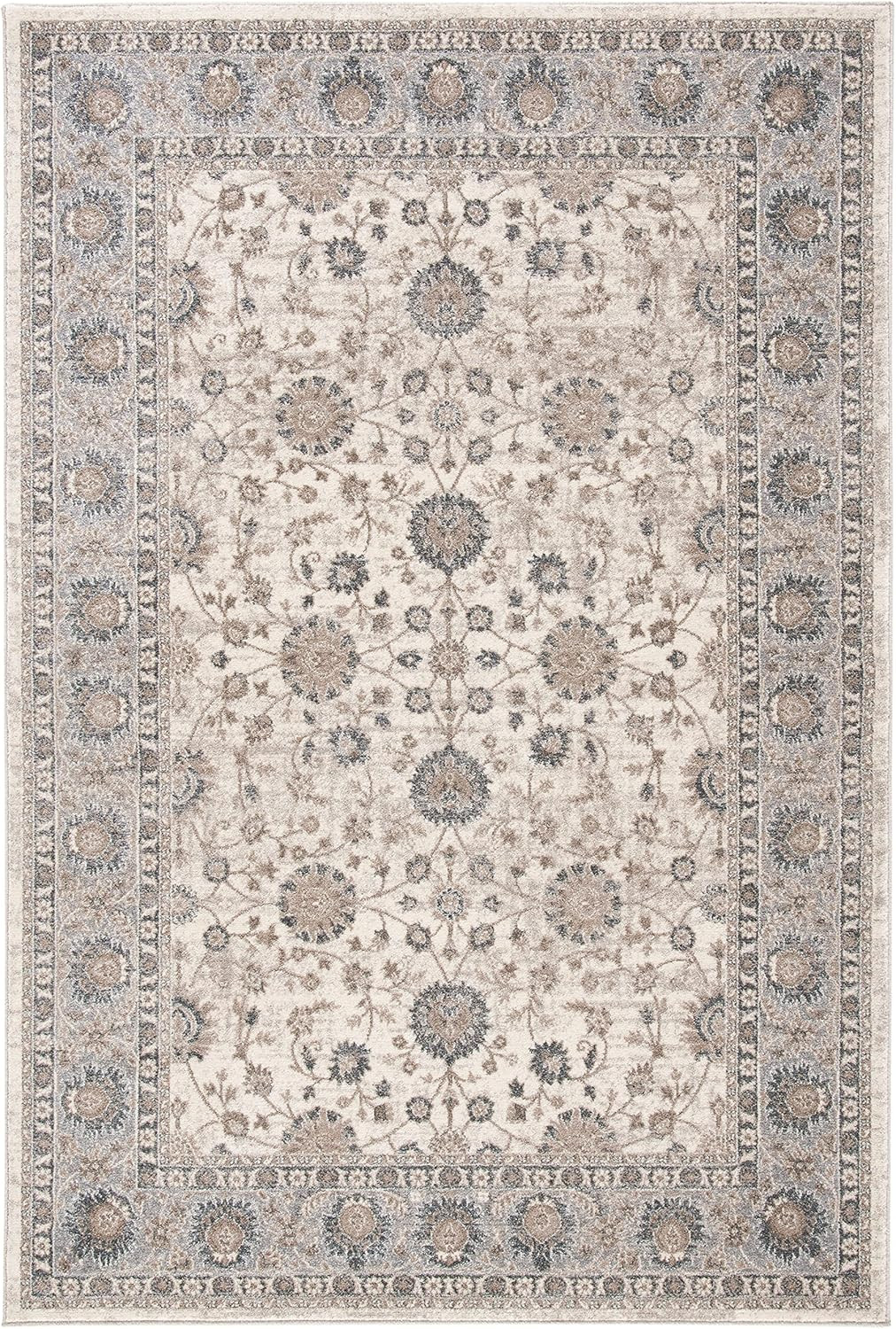 SAFAVIEH Sofia Collection 8' x 10' Ivory/Grey SOF330D Boho Tribal Oriental Distressed Non-Sheddin... | Amazon (US)