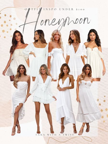 Honeymoon outfits for the Bride to Be - all under $100! 

Bridal outfit. Bridal dress. White mini dress. White vacation outfit. White dress. Honeymoon outfit. 

#LTKtravel #LTKunder100 #LTKwedding