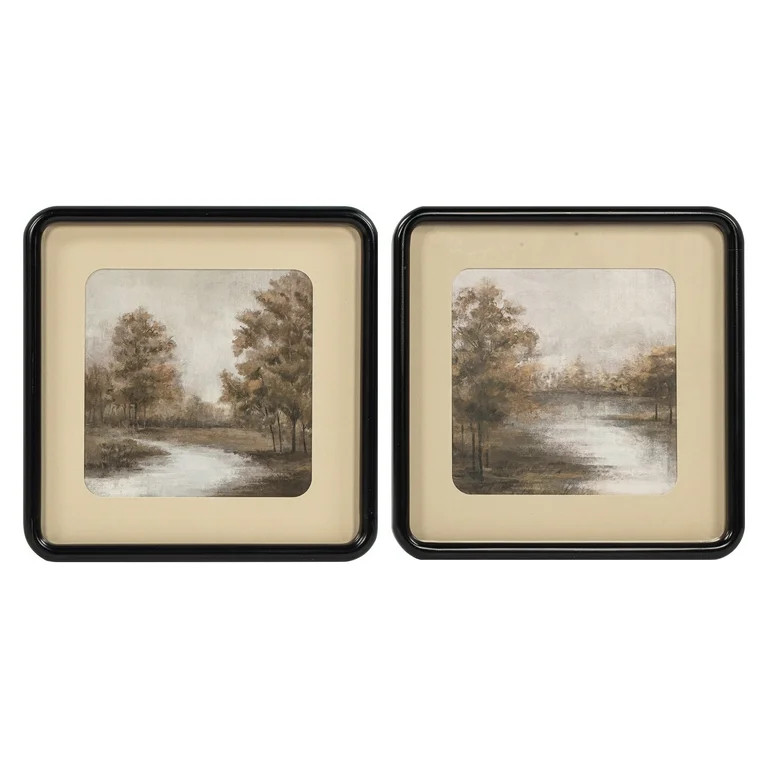 My Texas House Stream Perspectives Framed Art 2pc Set 14x14 | Walmart (US)