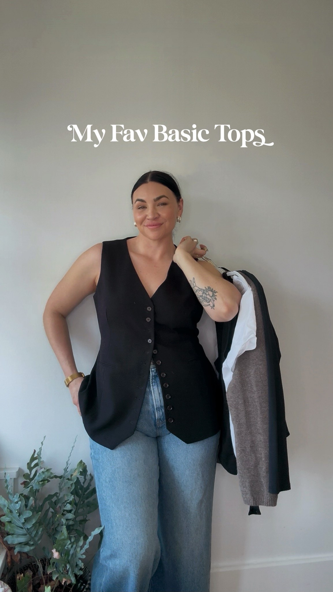 I’d rebuy any single one of these basics tips in a heartbeat!

Sizing for each brand is below’
DISSH: us 12
Madewell: size L
Aritzia: size. XL
Everlane: Size XL