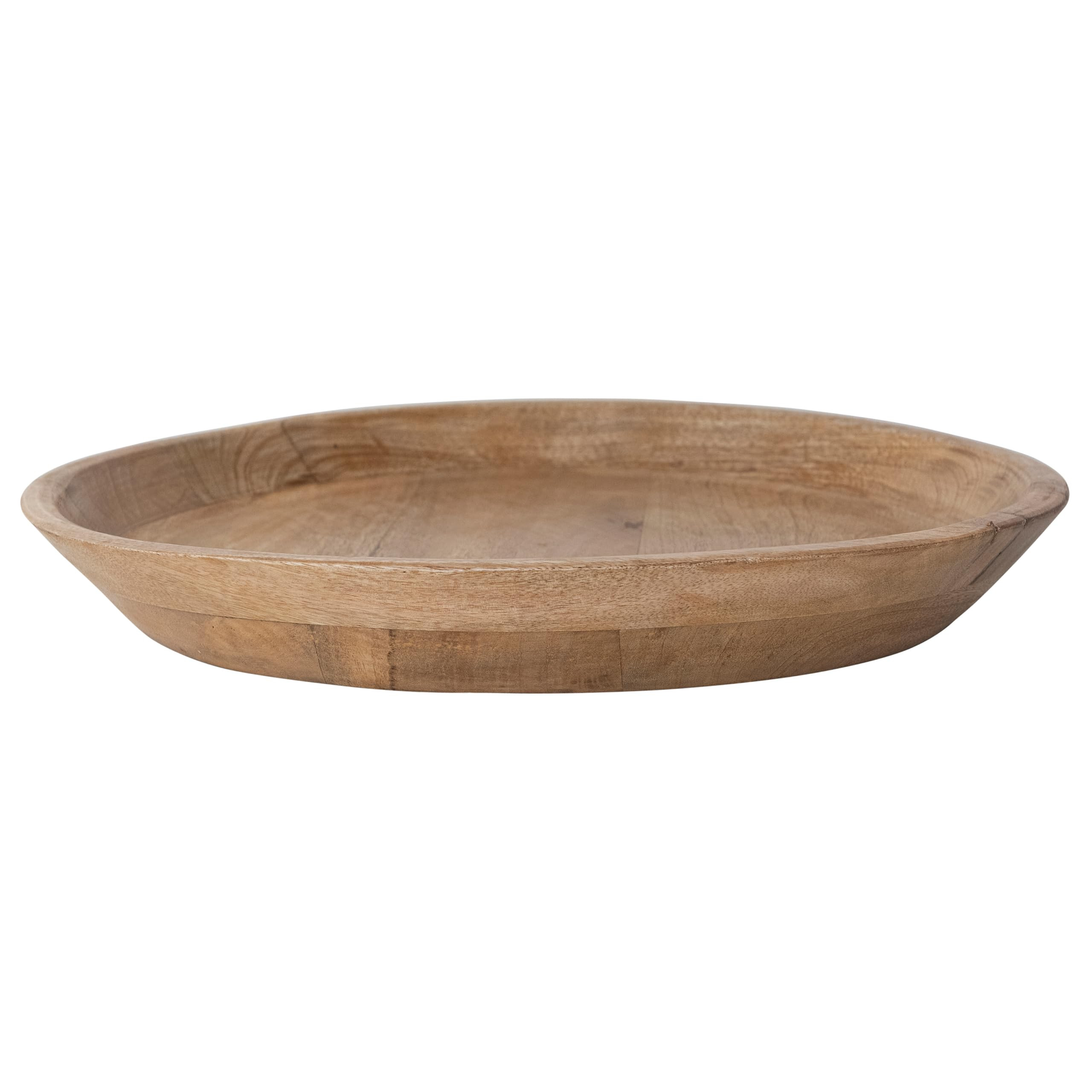 Creative Co-Op Round Mango Wood Serving and Display Tray, Natural Finish | Amazon (US)