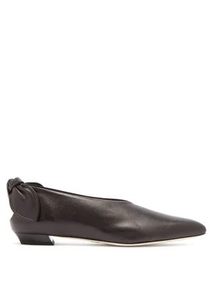 Knot-heel leather flats | Matches (UK)