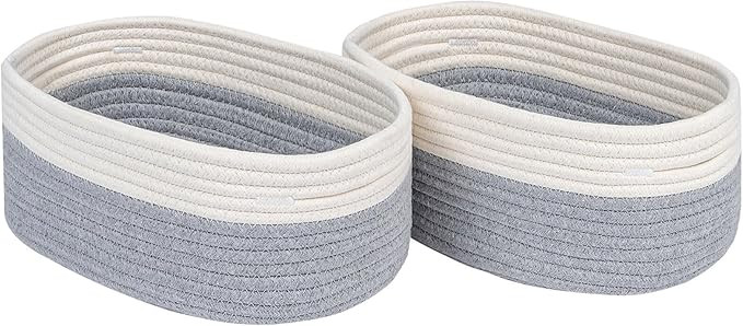 CubesLand Small Cube Shelf Closet Storage Baskets Bins Set 2,Woven Basket for Organizing/Storage,... | Amazon (US)