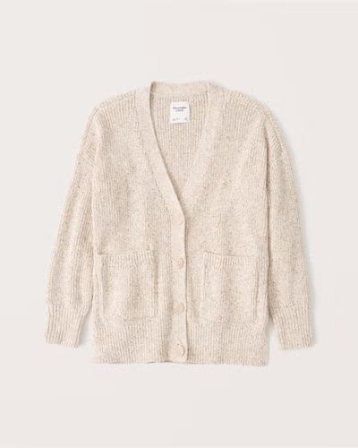 Oversized Legging-Friendly Cable Cardigan | Abercrombie & Fitch (US)