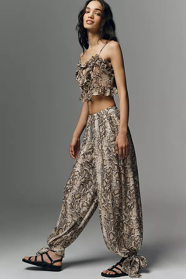 Bardot Arlia Printed Balloon Pants | Anthropologie (US)