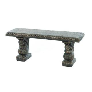 Squirrel Leg Concrete Garden Bench | The Home Depot