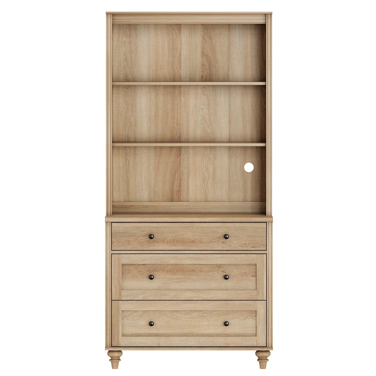 Scarlett Sideboard Cabinet With Bar Hutch, Buffet Cabinet With 3 Drawers And 3 Tier Shelves, 34'' | Wayfair North America