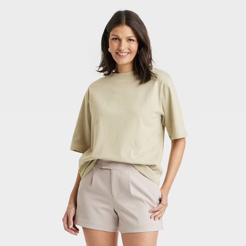 Women's Oversized Short Sleeve T-Shirt - A New Day™ | Target