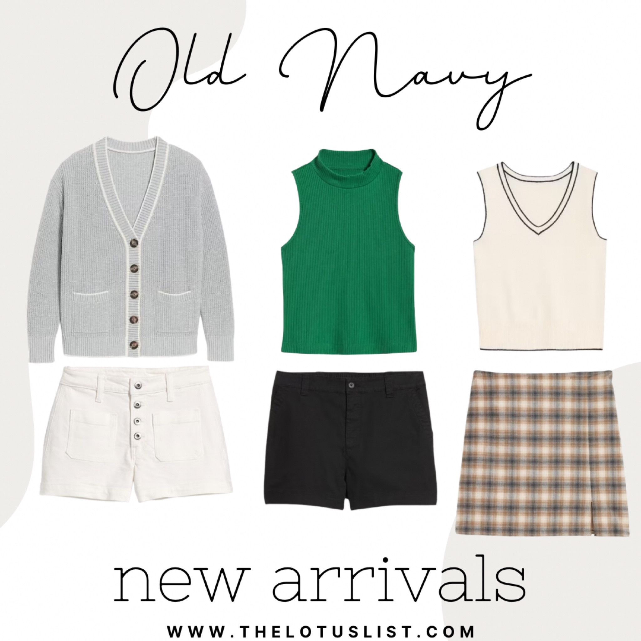 Old Navy New Arrivals!

Ltkfindsunder100 / ltkfindsunder50 / LTKsalealert / ltksummersales / old navy / old navy new arrivals / new arrivals / new arrival / old navy finds / skirt / mini skirt / plus size mini skirt / vest / knitted vest / plus size vest / sweater vest / plus size sweater vest / green tank top / tank top / plus size tank top / sweater / grey sweater / plus size sweater / white shorts / white denim shorts / plus size white denim shorts / plus size white shorts / denim shorts / neutral fashion / sundress / sundresses / outfit idea / summer outfits / summer outfit / summer clothes / summer style / summer / sale / sale alert 

#LTKPlusSize #LTKStyleTip #LTKMidsize
