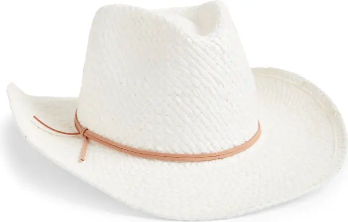 Straw Cowboy Hat White Straw Hat White Cowboy Hat Outfit White Cowgirl Hat Outfit  | Nordstrom
