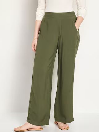 High-Waisted Playa Wide-Leg Pants for Women | Old Navy (US)