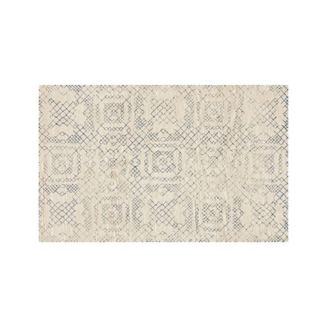 Azulejo Neutral Moroccan Style Rug 5'x8' | Crate & Barrel