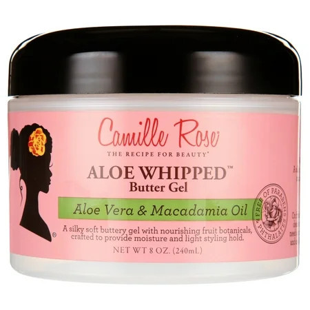 Camille Rose Aloe Whipped Butter Nourish & Condition Hair Styling Gel with Macadamia Seed Oil & Almond Extract, 12oz | Walmart (US)