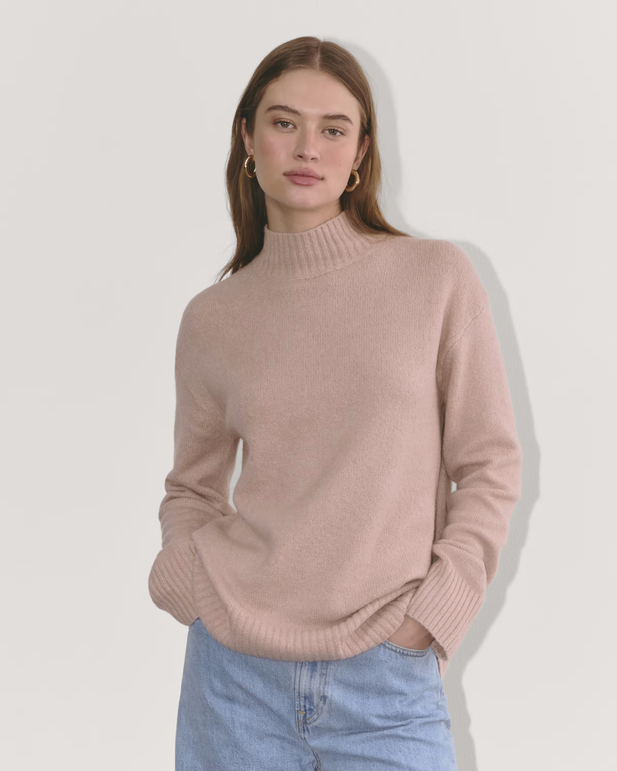 The Mockneck Sweater in Plush Cotton | Everlane