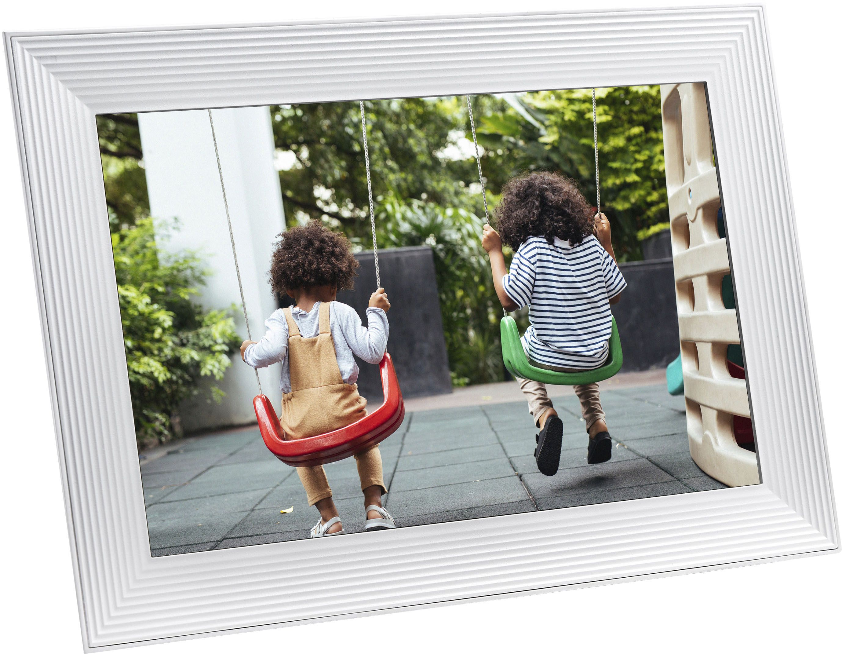 Aura Carver Luxe 10.1'' LCD Wi-Fi Digital Photo Frame Sea Salt AF600-WHT - Best Buy | Best Buy U.S.