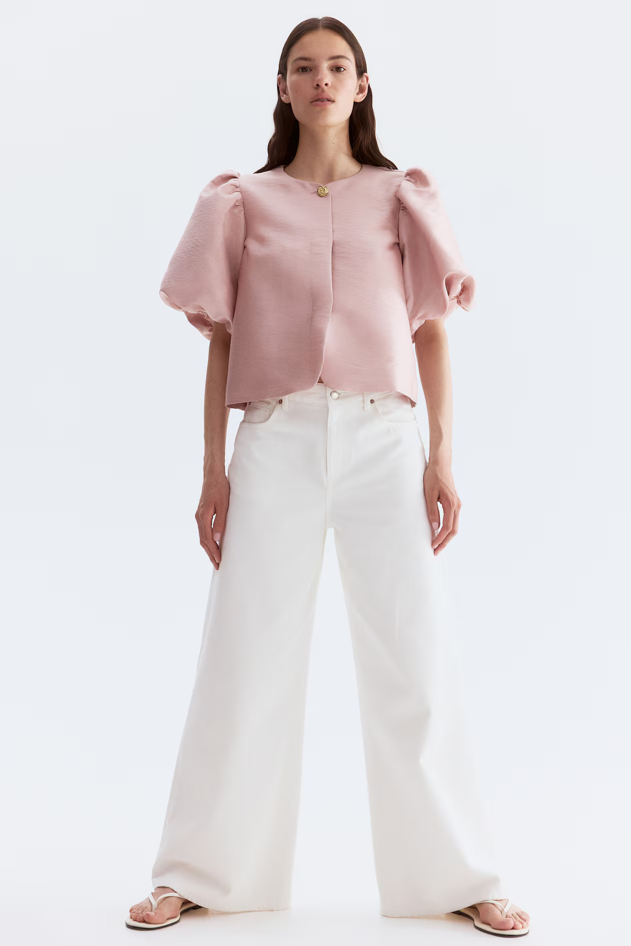 Blusa con mangas globo | H&M (FR, IT, ES, PT, BE)