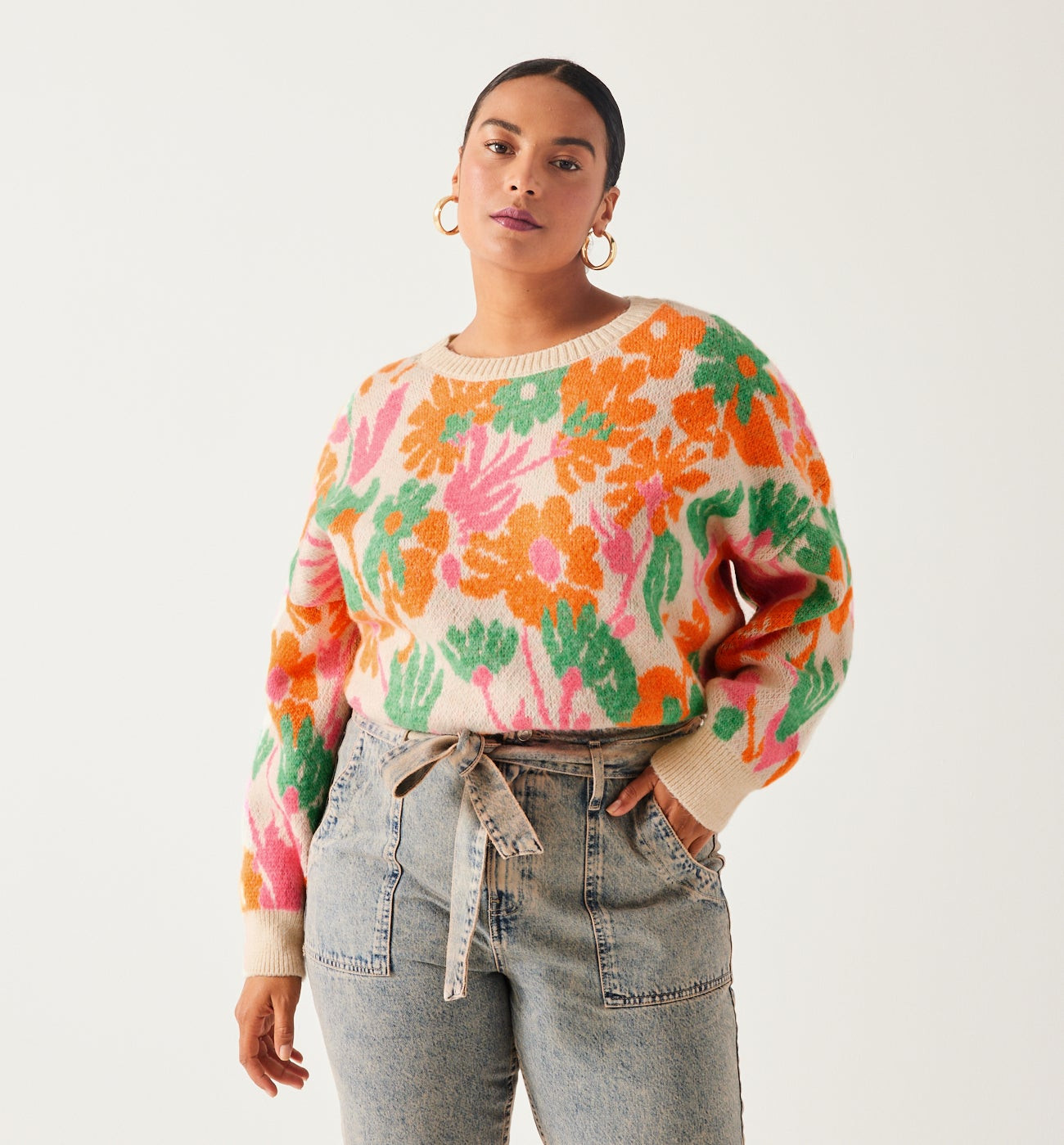 Pull à fleurs Femme - Imprimé multicolore | Promod (FR)
