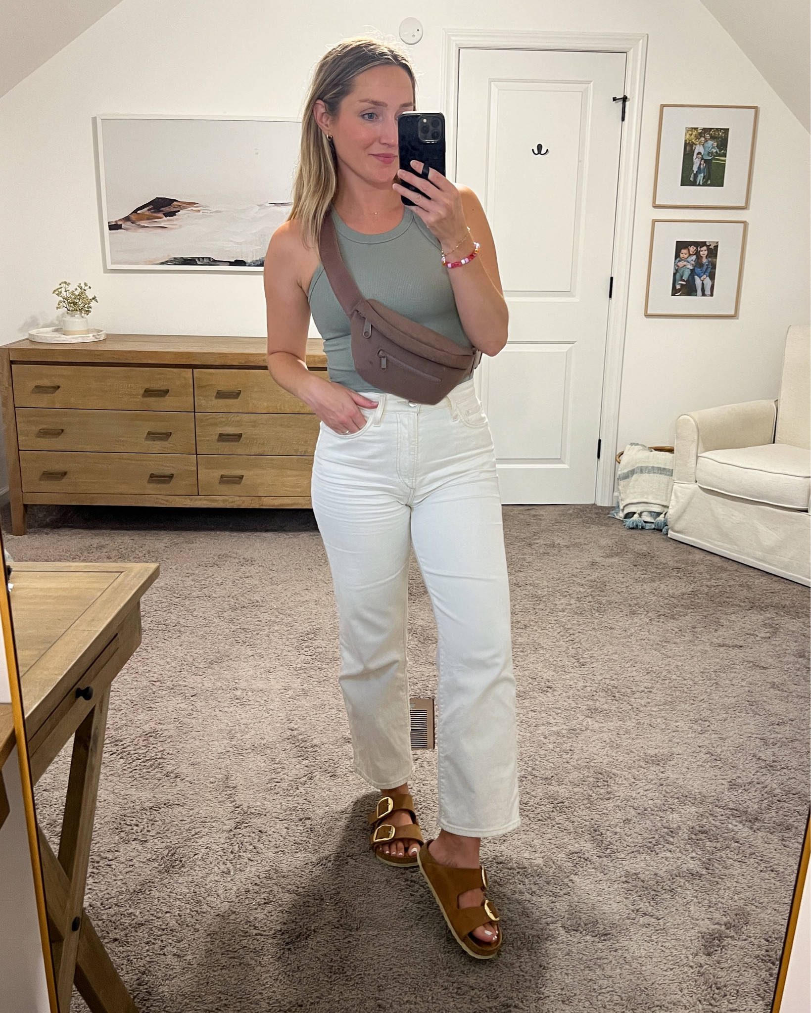 Off white jeans outfit 