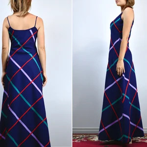 1970s Blue Striped Dress S - Etsy | Etsy (US)