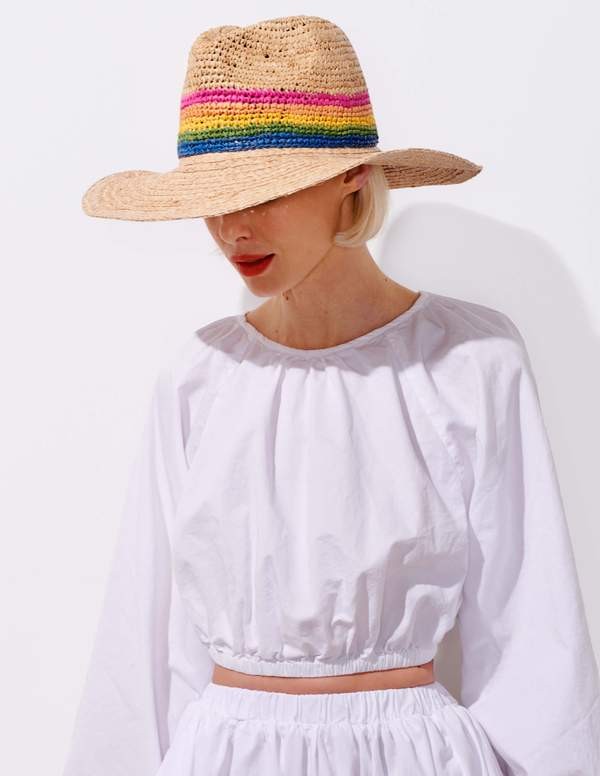 Sundry Rainbow Panama Hat | Sundry Clothing