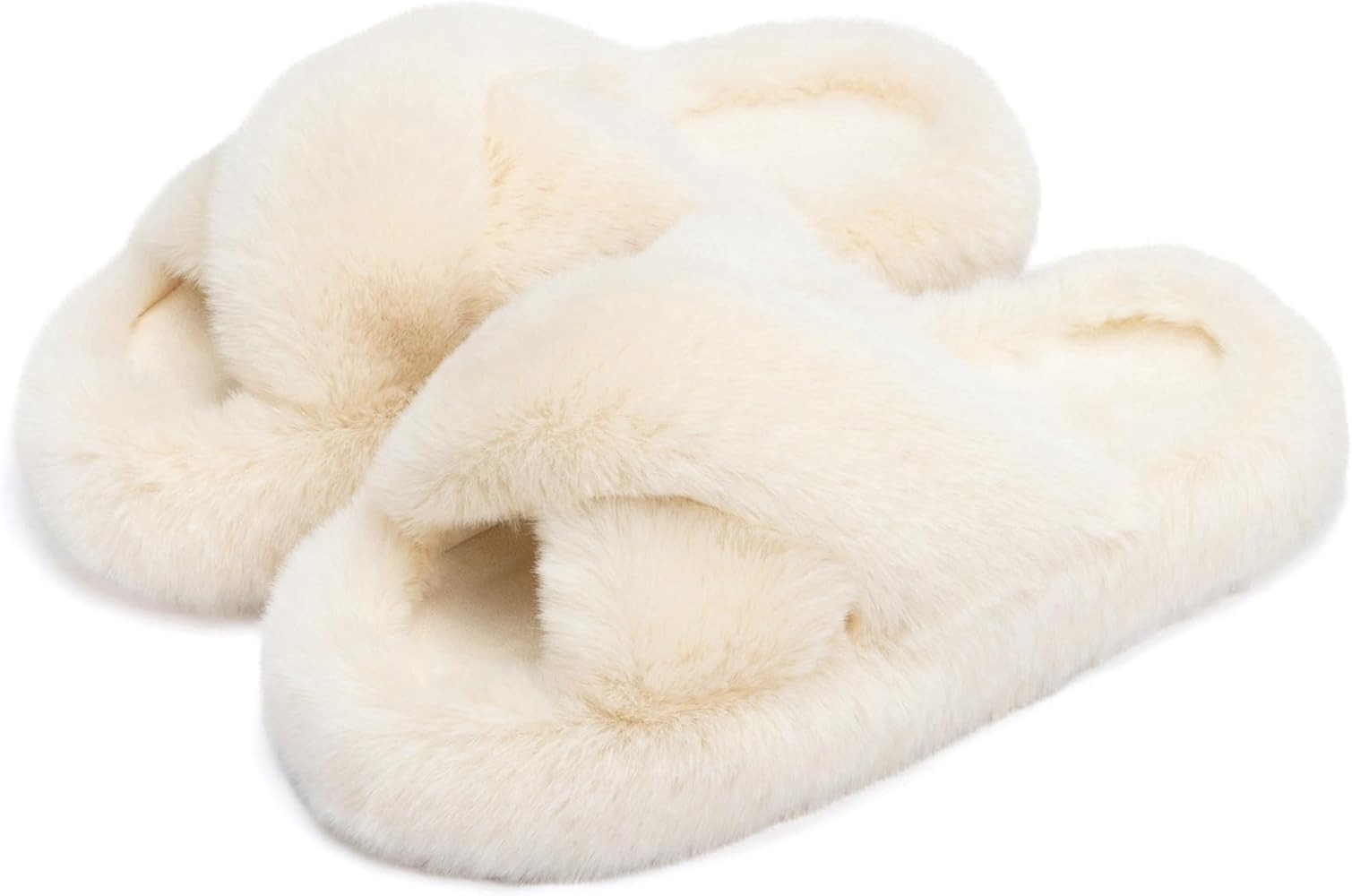 Chantomoo Women's Slippers Memory Foam House Bedroom Slippers for Women Fuzzy Plush Comfy Faux Fu... | Amazon (US)