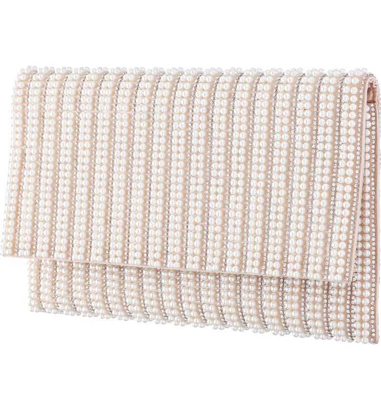Crystal & Imitation Pearl Embellished Clutch | Nordstrom