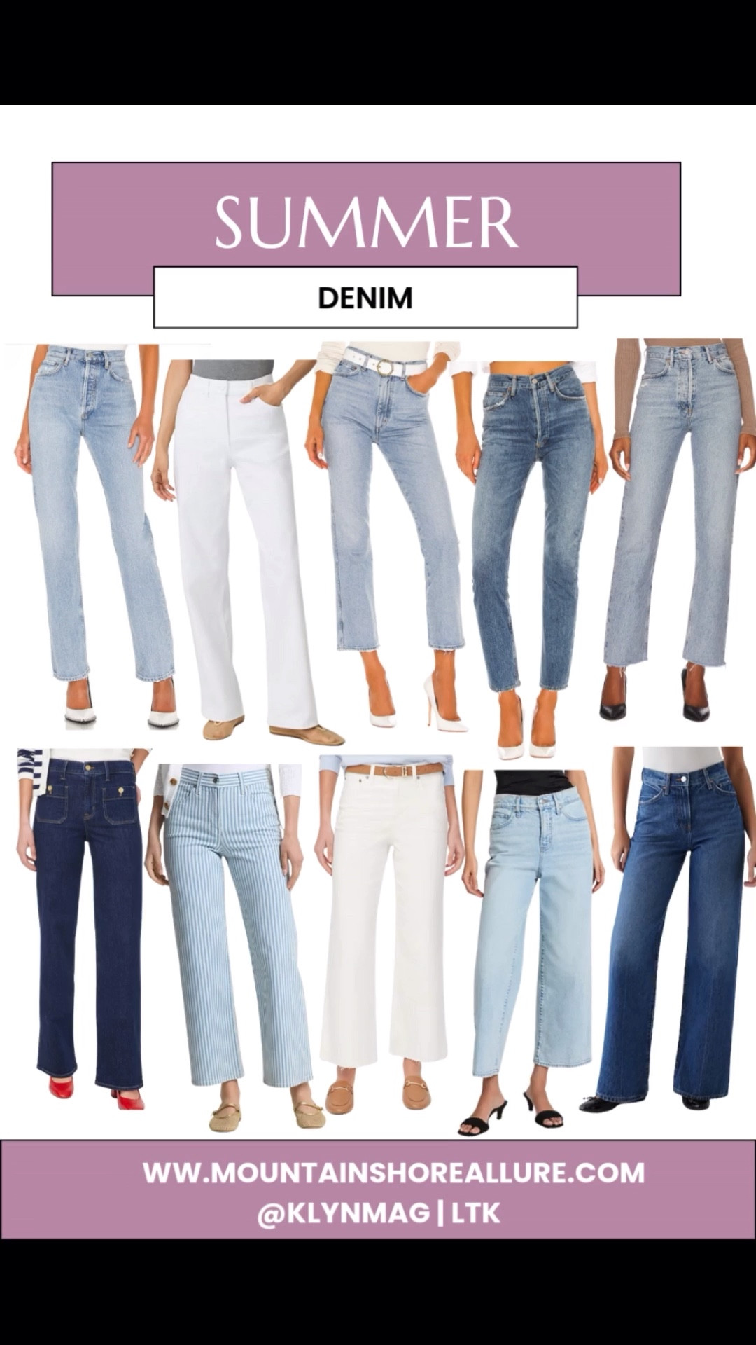 These are the jeans you'll wear on repeat all summer! High-waisted, and effortlessly cool, the AGOLDE straight-leg jeans are perfect for styling with tanks, sandals, sneakers or heels for day to night. If you’ve been searching for the perfect summer denim pants, here are some great options!
#SummerDenim #AgoldeJeans #HighWaistedStraightLegJeans #LightWashDenim #BestJeansForSummer #SummerWardrobeEssentials #JeanPantsForWomen #ChicCasualStyle #WarmWeatherDenim #2025DenimTrends
summer jean pants, AGOLDE high waisted jeans, straight leg jeans for women, light wash denim, best jeans for hot weather, casual summer outfit ideas, women’s summer denim pants, denim for summer, jean trends 2025, summer wardrobe essentials.



#LTKStyleTip #LTKSeasonal #LTKSummerEdit