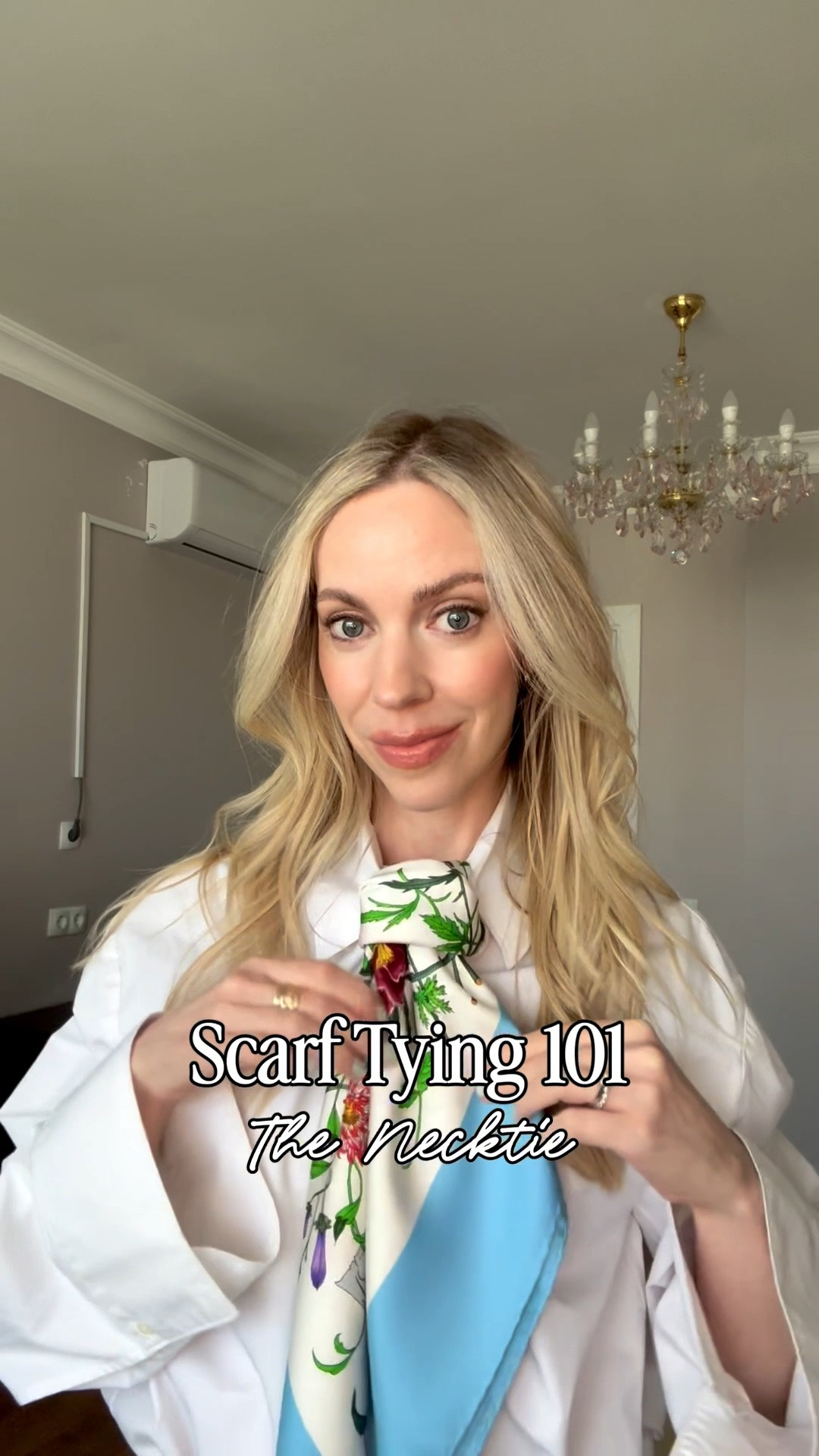 Silk scarf tutorial, scarf tying, silk scarf, spring workwear

#LTKSeasonal #LTKWorkwear #LTKOver40