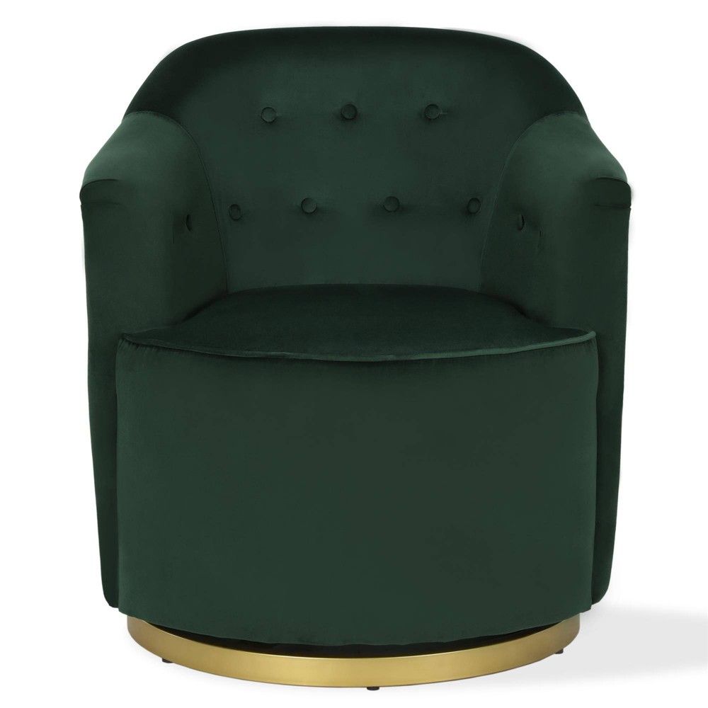 Azalea Swivel Chair Green - Novogratz, Adult Unisex | Target