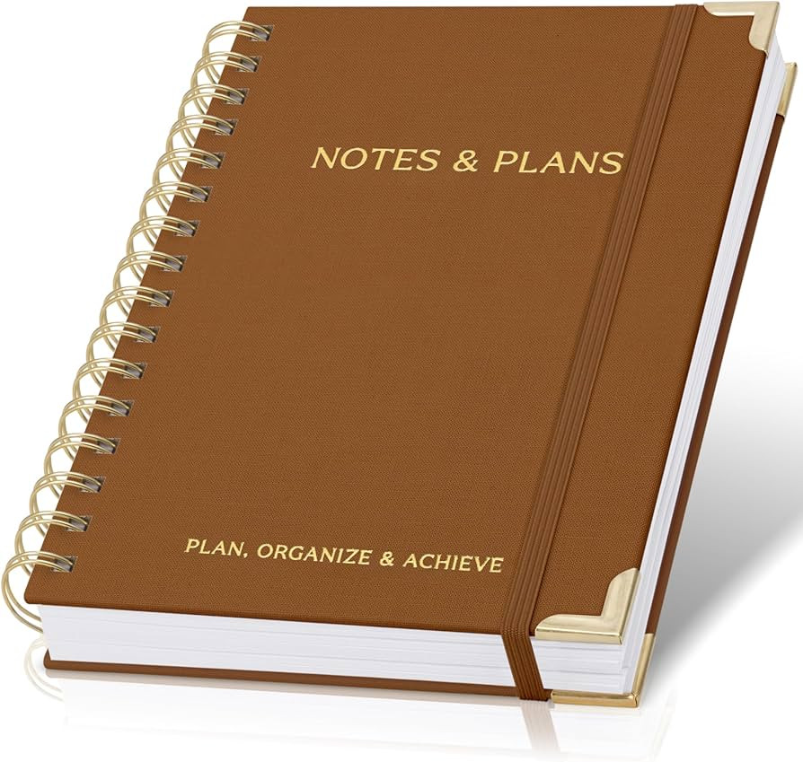 ZICOTO Aesthetic Daily Planner And Notebook With Hourly Schedule - Aesthetic Spiral To do List No... | Amazon (US)