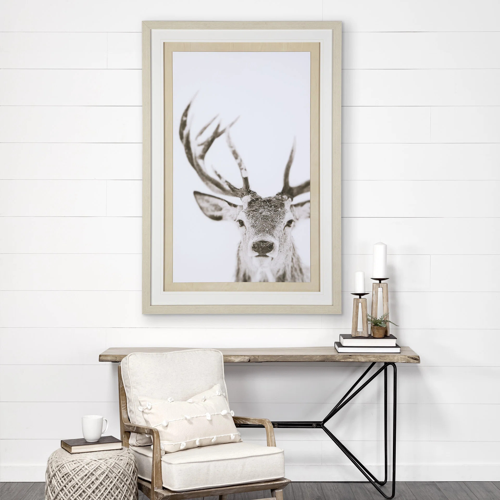 Ciervo 1 by THE Studio a Framed Art Print Matted under Glass | Wayfair North America