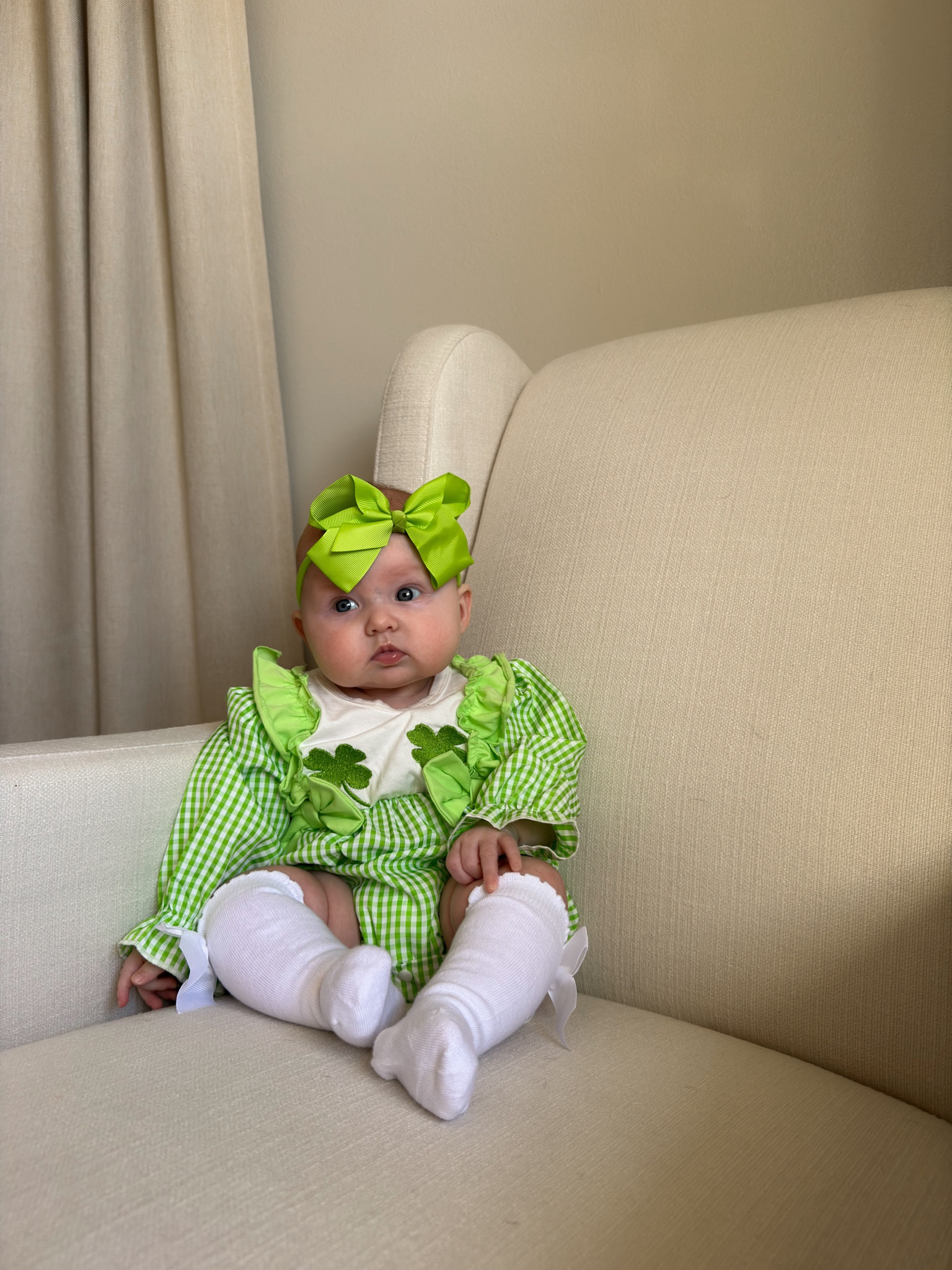 Baby girl St. Patrick’s Day plaid bubble romper ruffle one piece 🍀

#LTKbaby #LTKSeasonal #LTKkids
