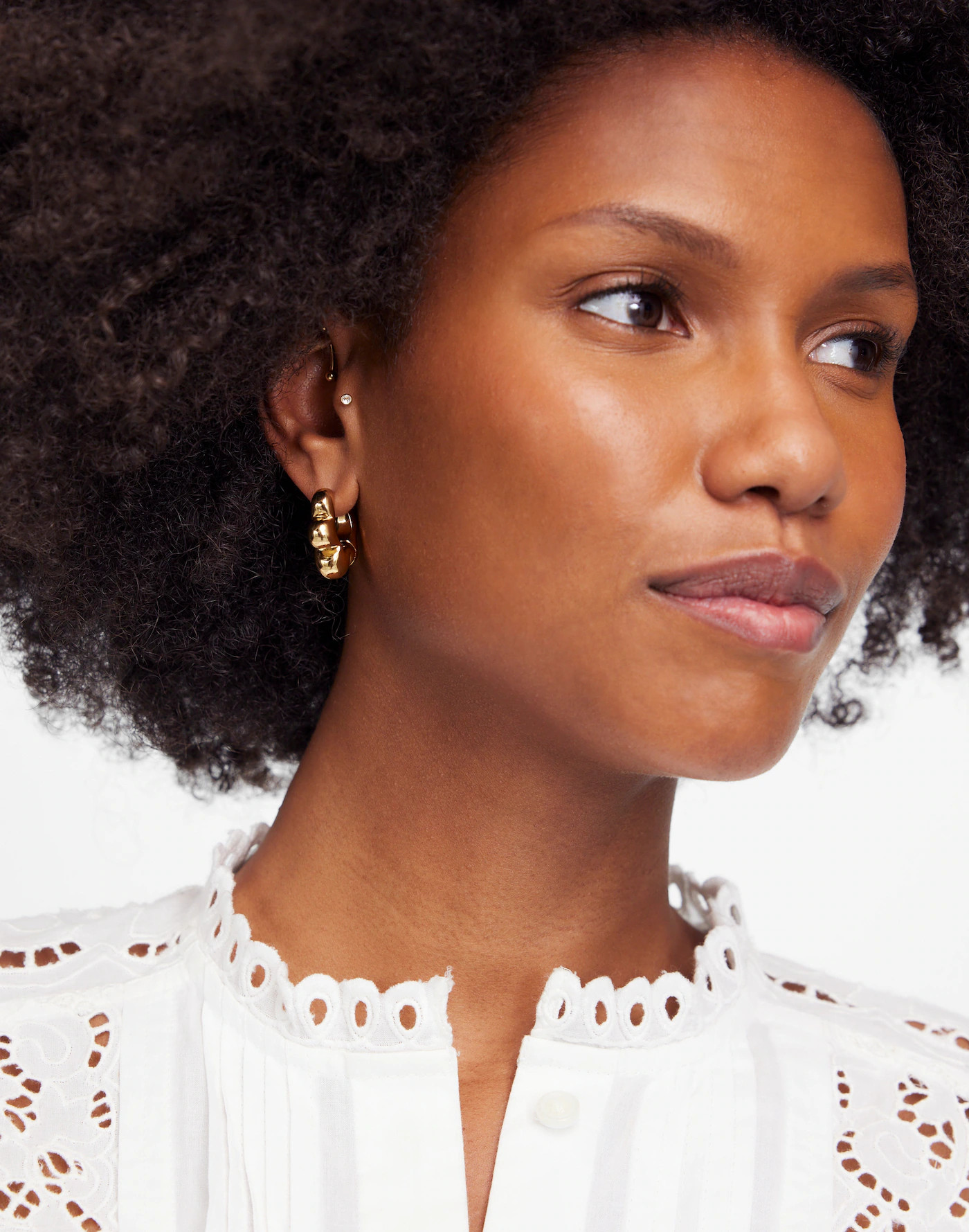 Floral Hoop Earrings | Madewell | Madewell