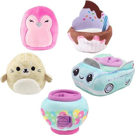 Squishville by Squishmallows Mini 2" Plush - Sweet Snacks Set with Ice Cream & Gumball Mini Stuff... | Amazon (US)