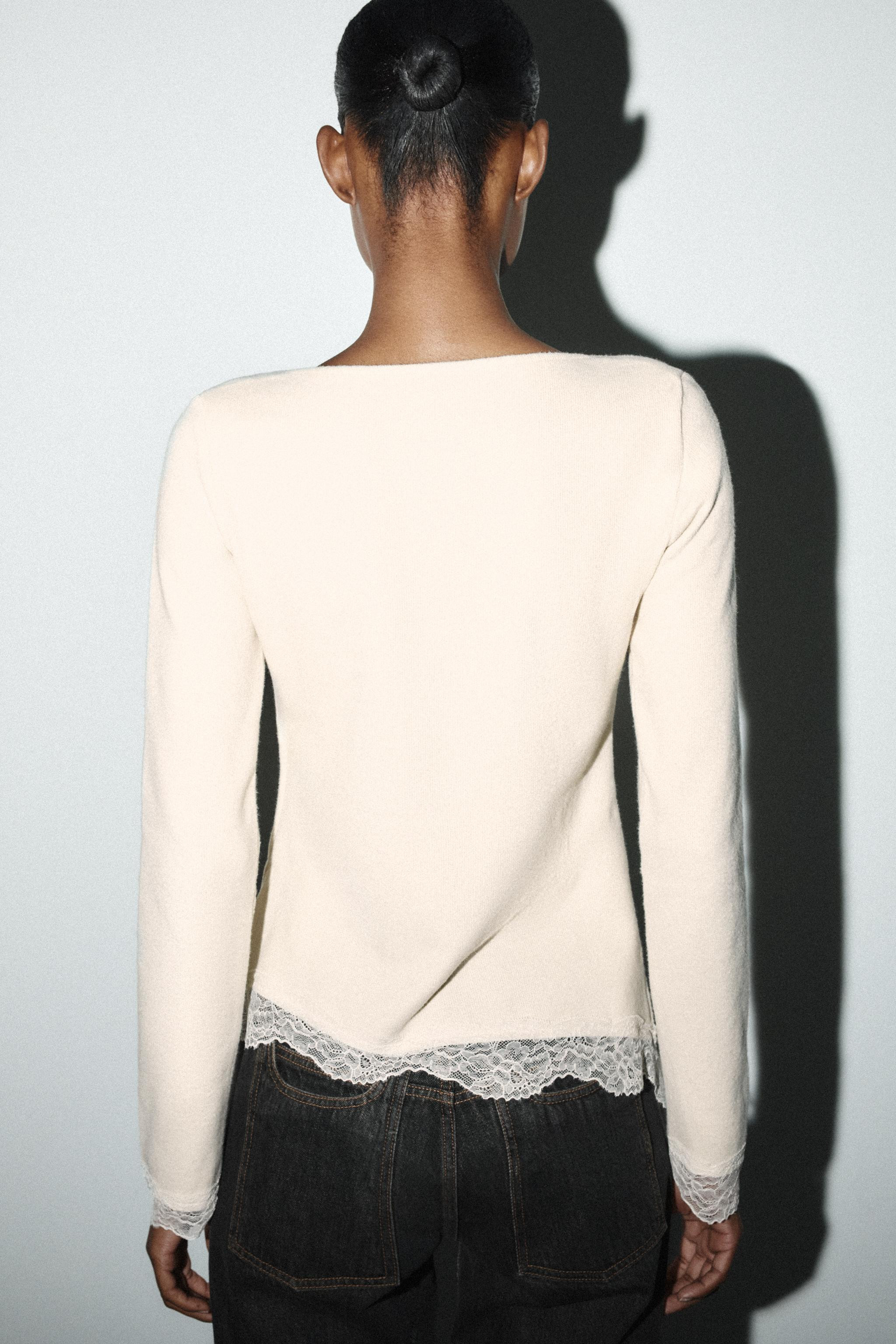 SOFT FEEL LACE TOP | Zara US
