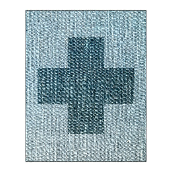 Chambray Cross, Navy | Lindsay Letters, LLC